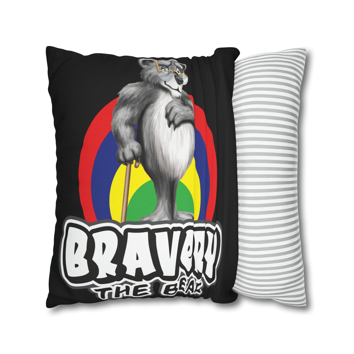 Bravery Spun Polyester Square Pillow Case