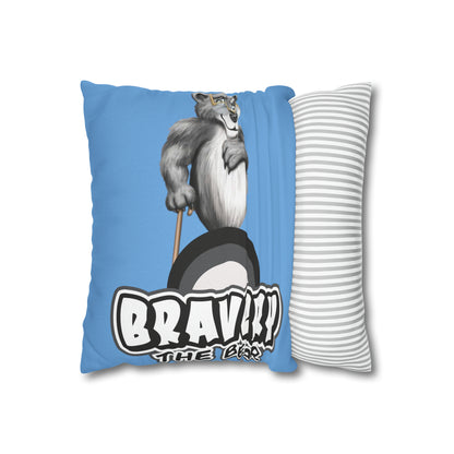 Bravery Spun Polyester Square Pillow Case