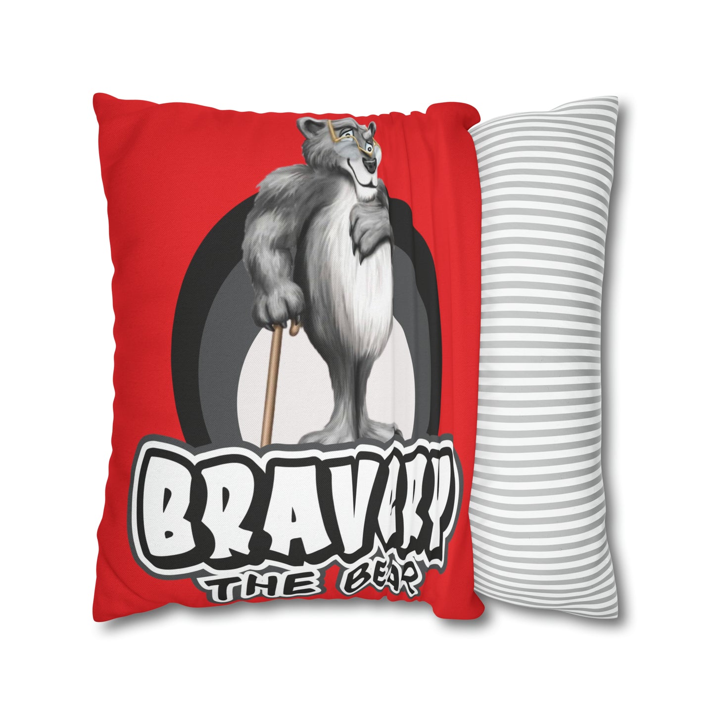 Bravery Spun Polyester Square Pillow Case