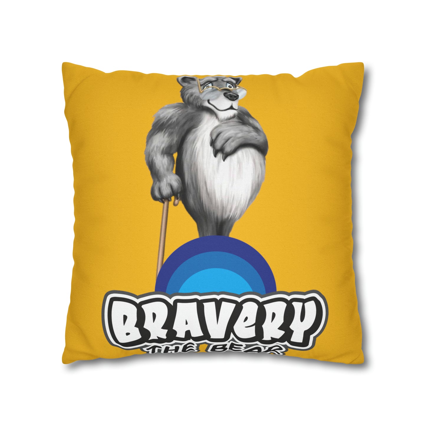 Bravery Spun Polyester Square Pillow Case