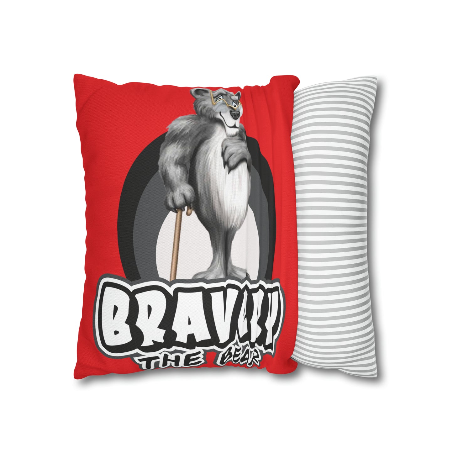 Bravery Spun Polyester Square Pillow Case