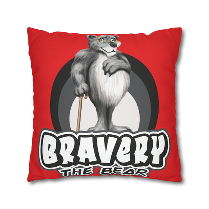 Bravery Spun Polyester Square Pillow Case