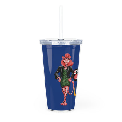 Serenity Plastic Tumbler with Straw