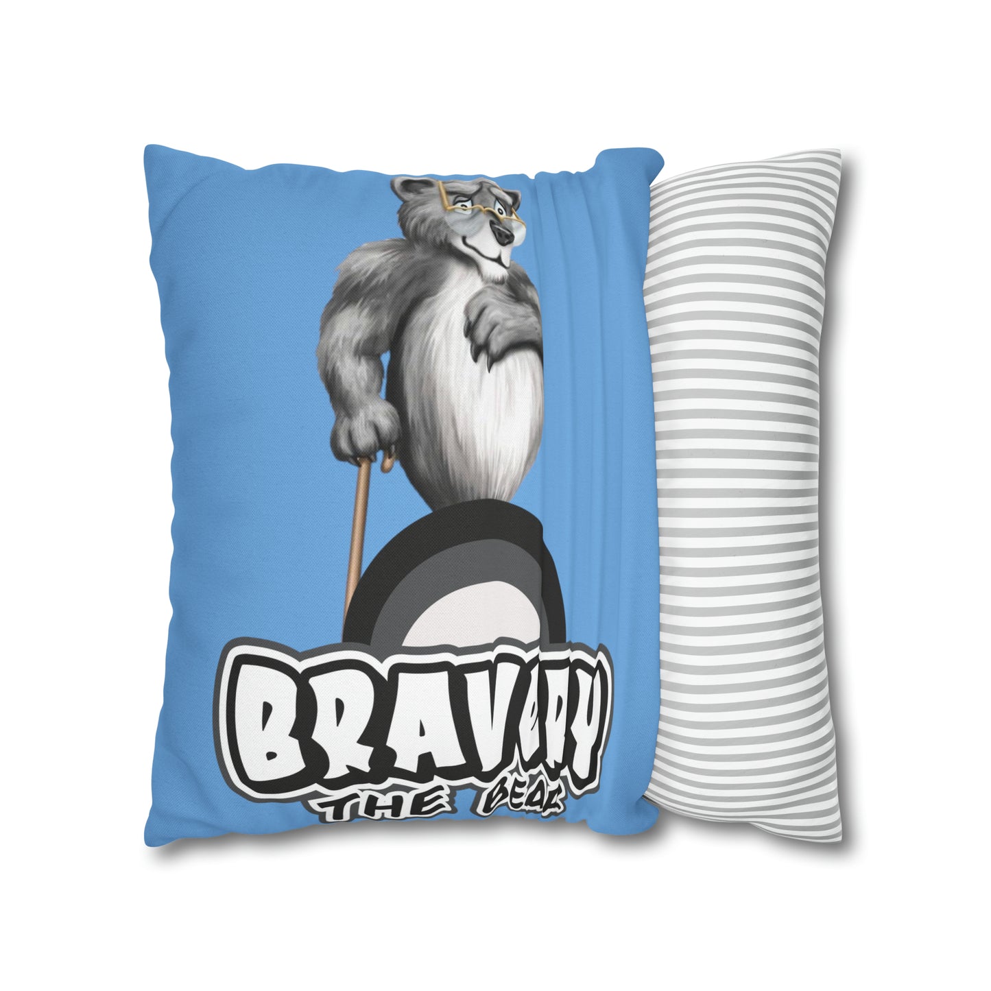 Bravery Spun Polyester Square Pillow Case