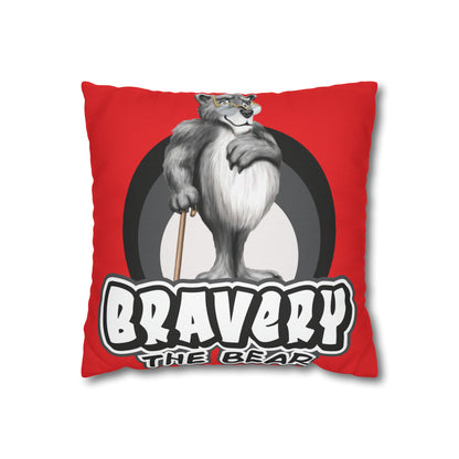 Bravery Spun Polyester Square Pillow Case