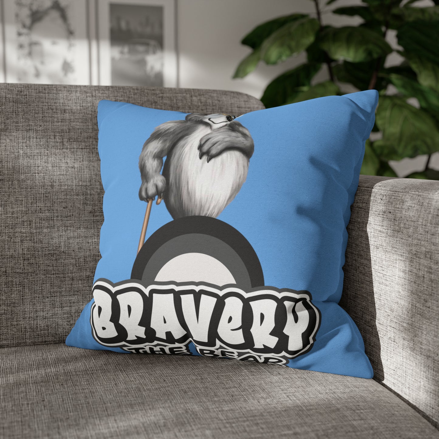 Bravery Spun Polyester Square Pillow Case