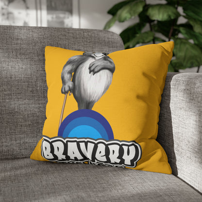 Bravery Spun Polyester Square Pillow Case