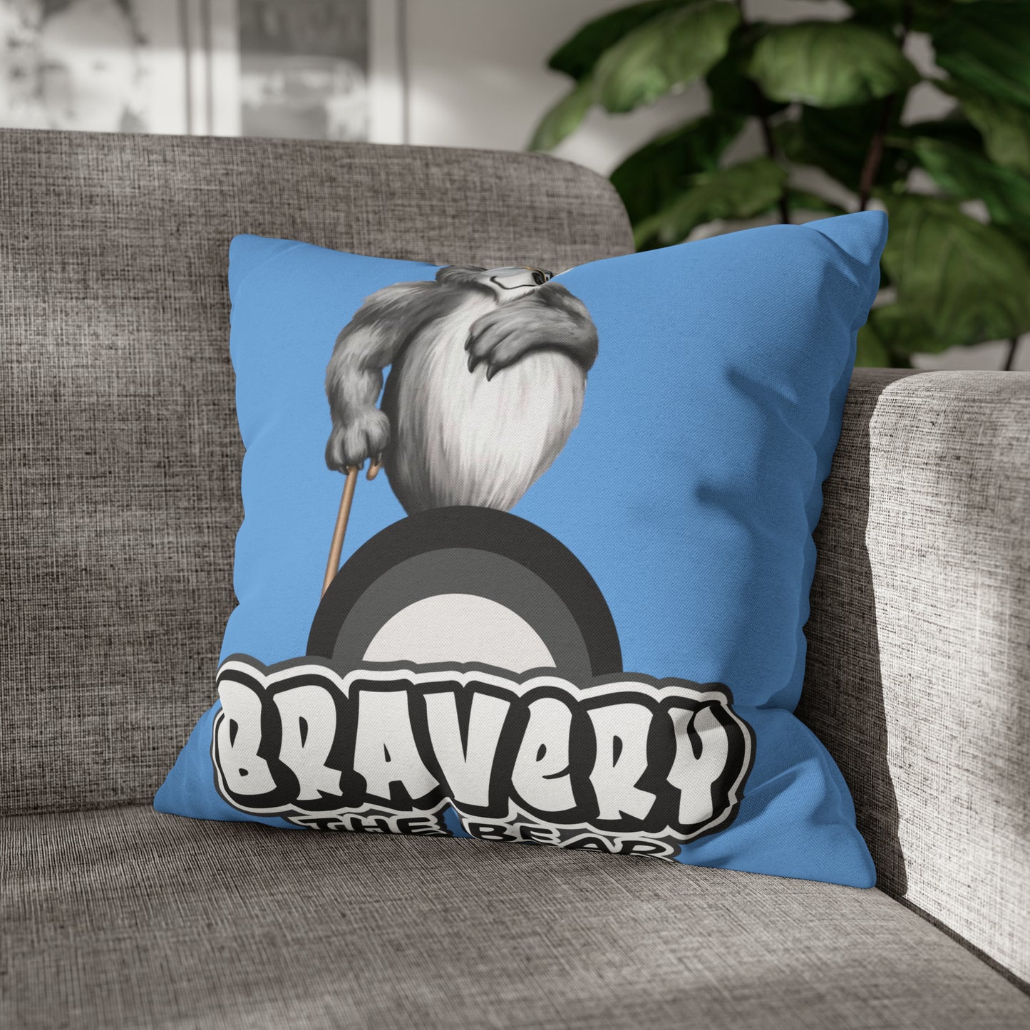 Bravery Spun Polyester Square Pillow Case