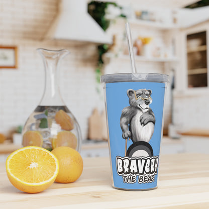 Bravery Plastic Tumbler with Straw