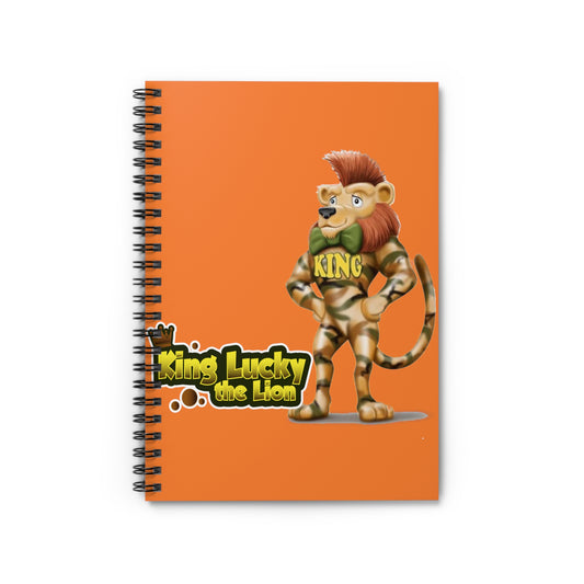 King Lucky Lion Spiral Notebook - Ruled Line
