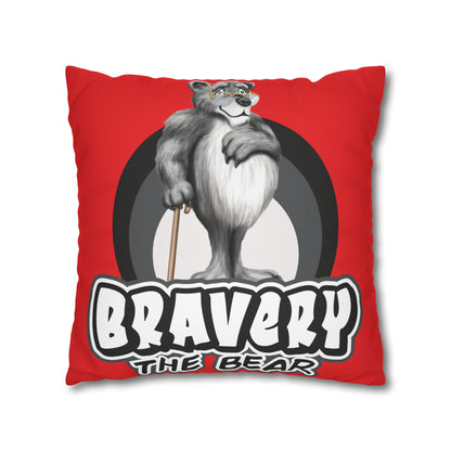 Bravery Spun Polyester Square Pillow Case