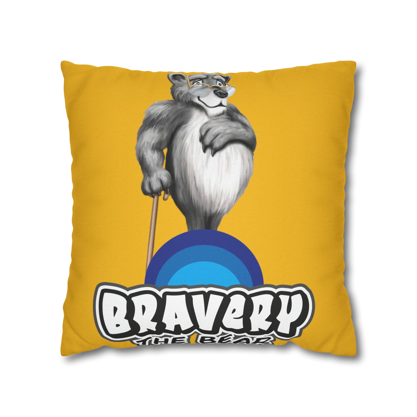 Bravery Spun Polyester Square Pillow Case