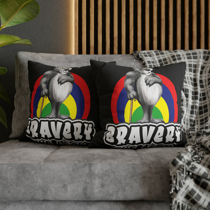 Bravery Spun Polyester Square Pillow Case