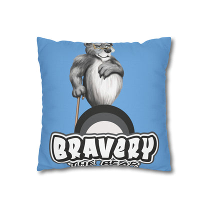 Bravery Spun Polyester Square Pillow Case