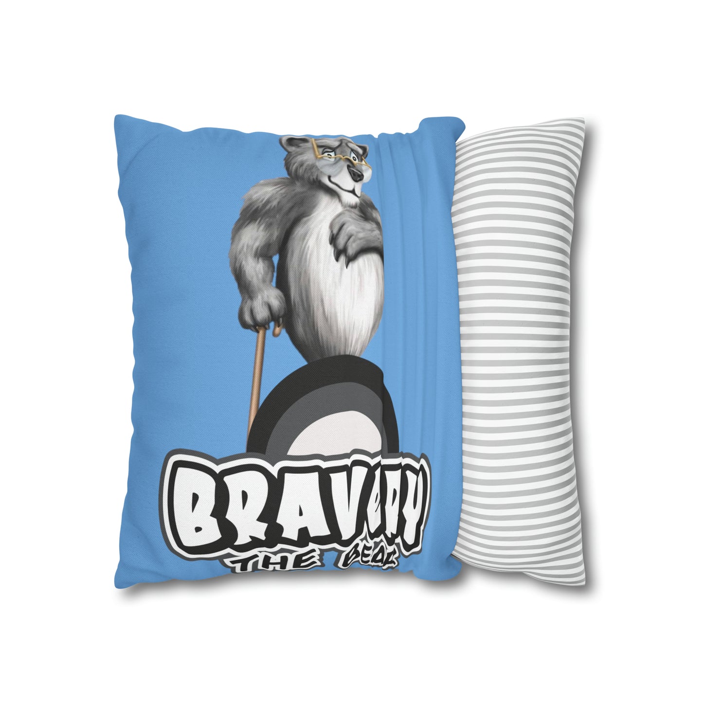 Bravery Spun Polyester Square Pillow Case