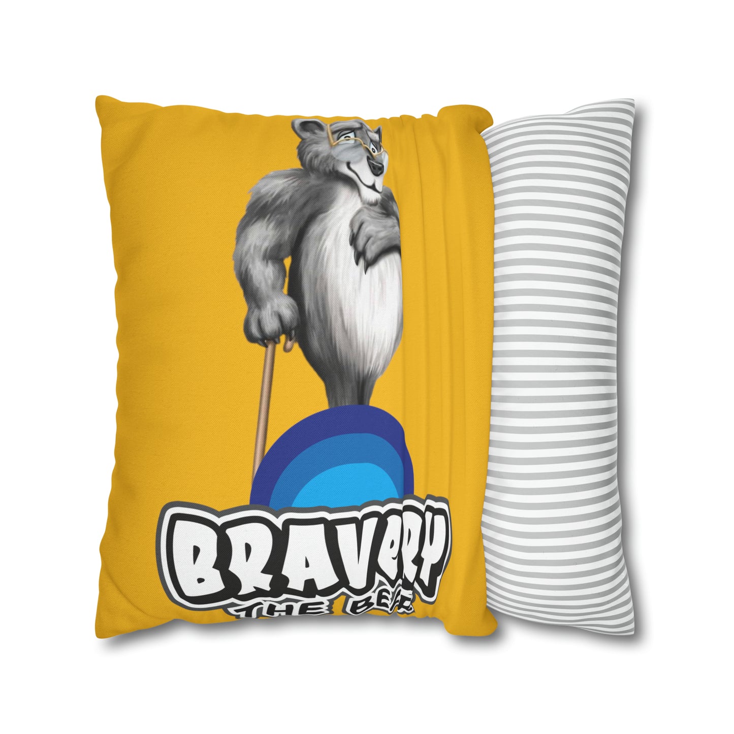 Bravery Spun Polyester Square Pillow Case