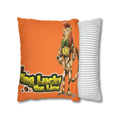 King Lucky Lion Spun Polyester Square Pillow Case