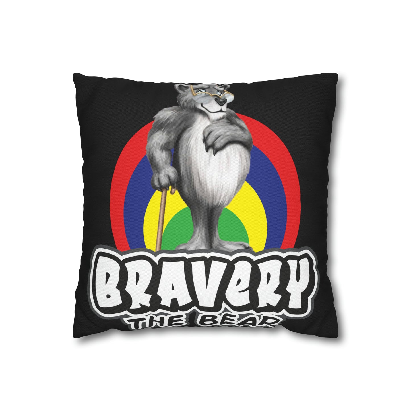 Bravery Spun Polyester Square Pillow Case