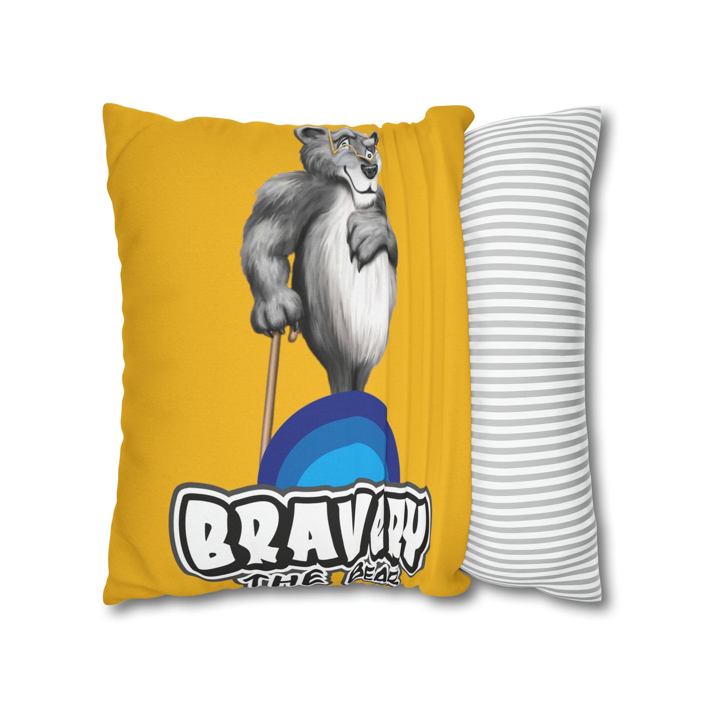 Bravery Spun Polyester Square Pillow Case