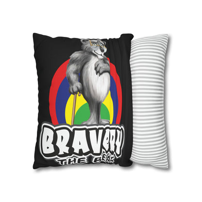 Bravery Spun Polyester Square Pillow Case