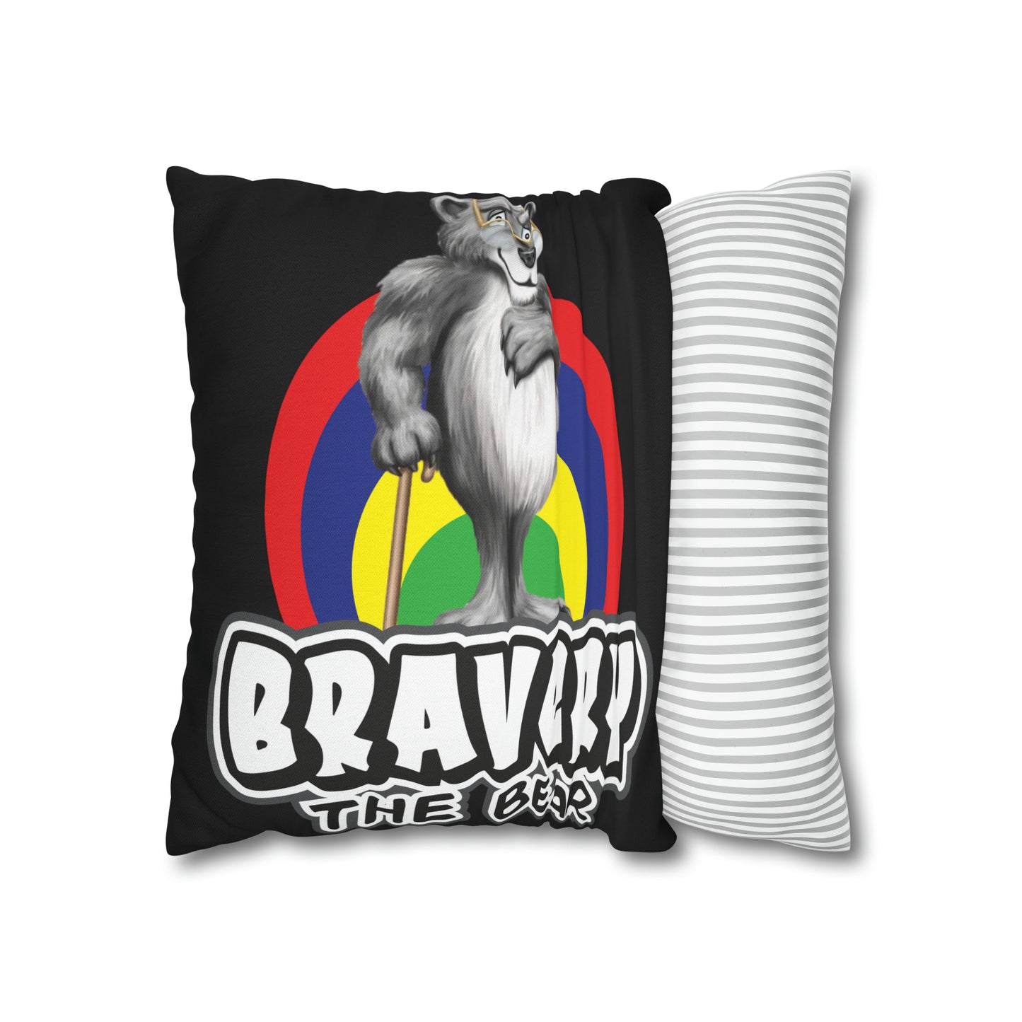 Bravery Spun Polyester Square Pillow Case