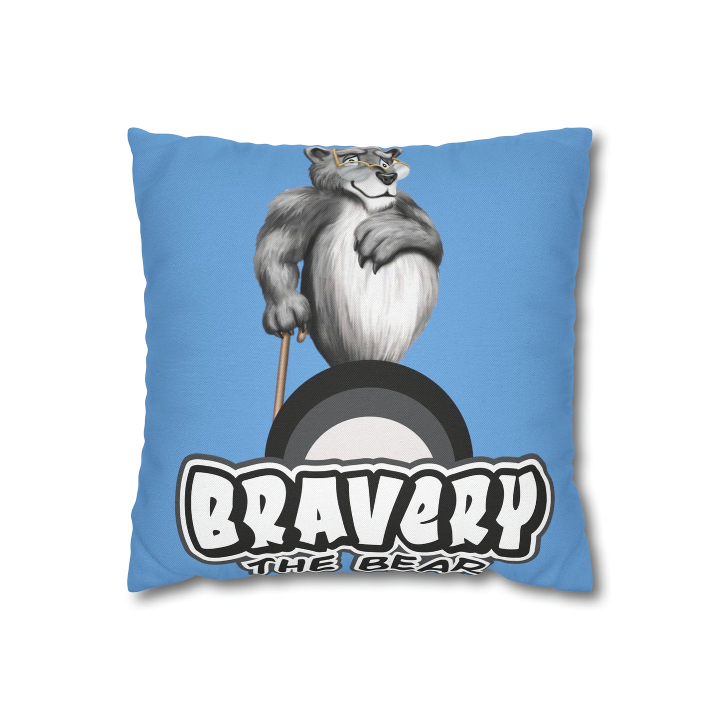 Bravery Spun Polyester Square Pillow Case