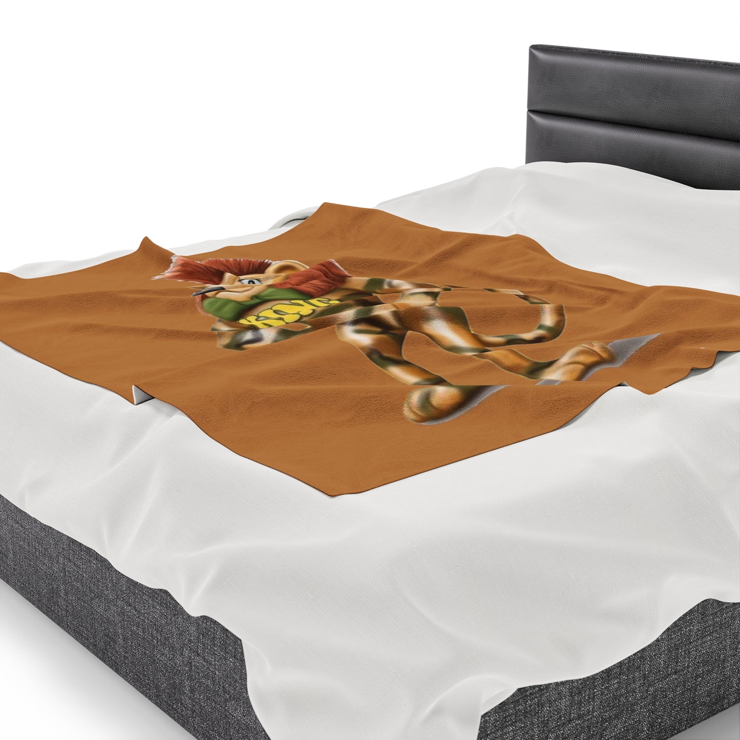 King Lucky Lion Velveteen Plush Blanket