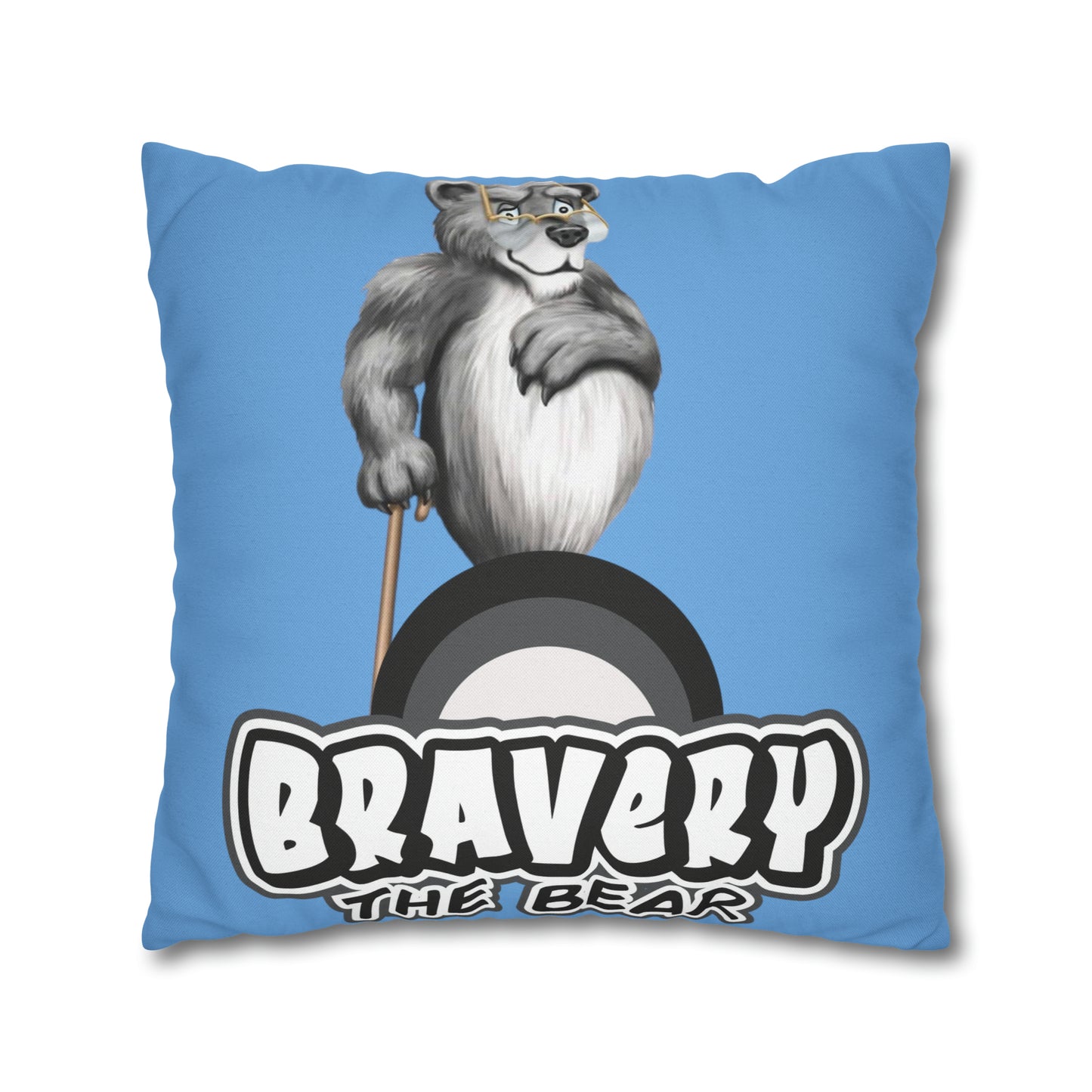 Bravery Spun Polyester Square Pillow Case
