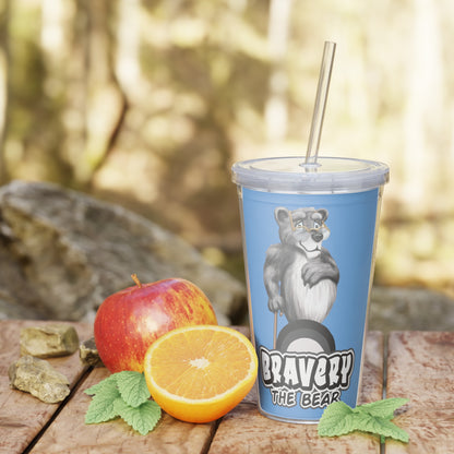 Bravery Plastic Tumbler with Straw