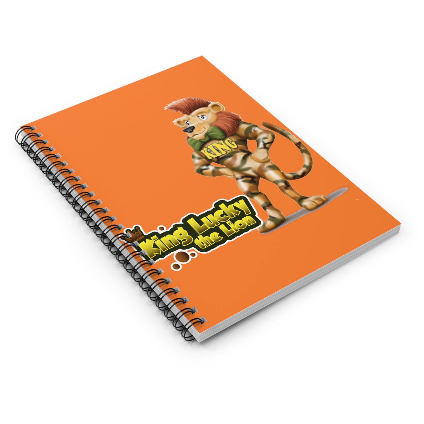 King Lucky Lion Spiral Notebook - Ruled Line