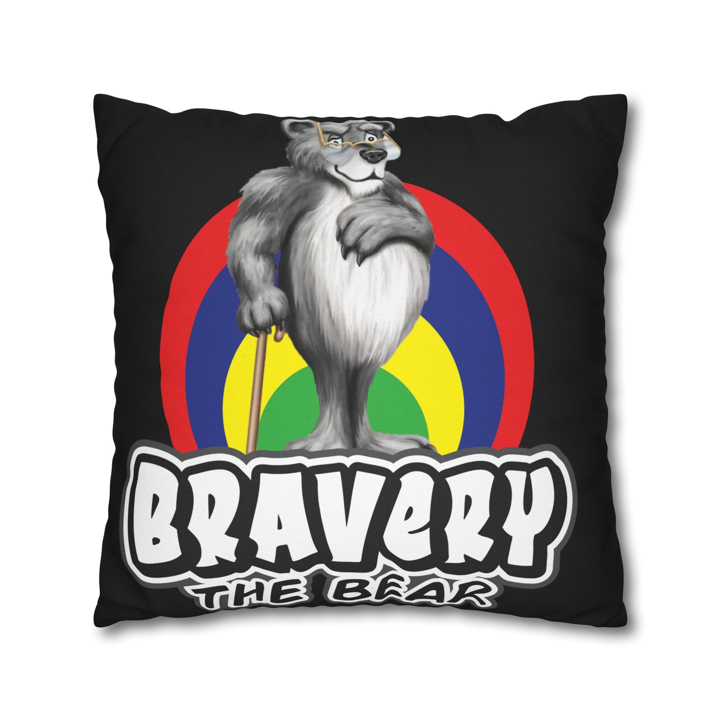 Bravery Spun Polyester Square Pillow Case