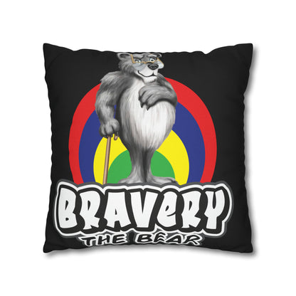 Bravery Spun Polyester Square Pillow Case