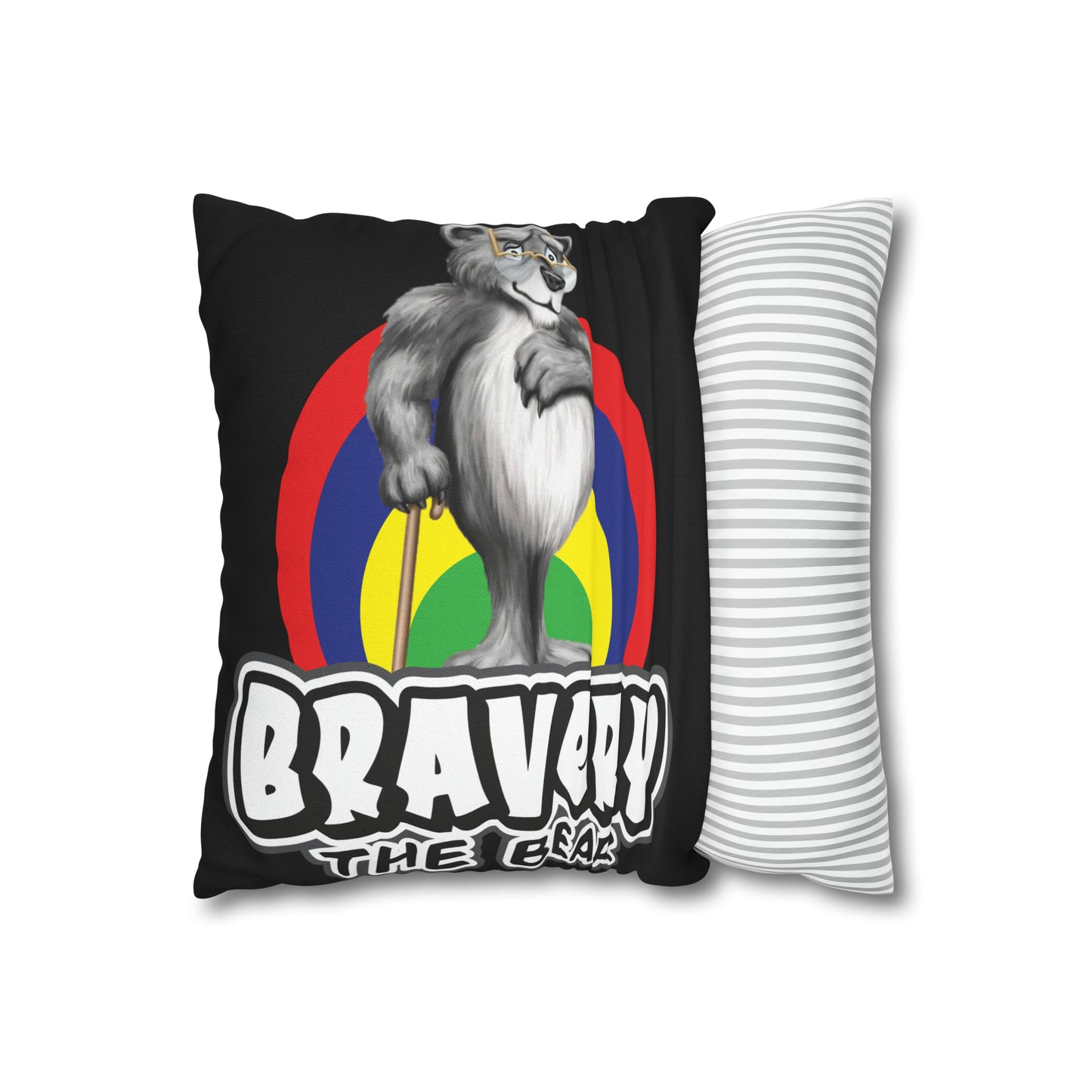 Bravery Spun Polyester Square Pillow Case