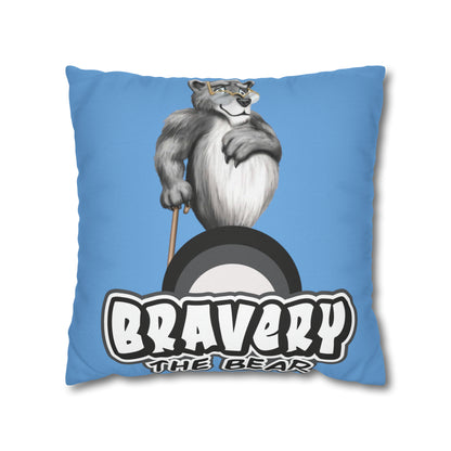 Bravery Spun Polyester Square Pillow Case