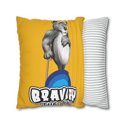 Bravery Spun Polyester Square Pillow Case