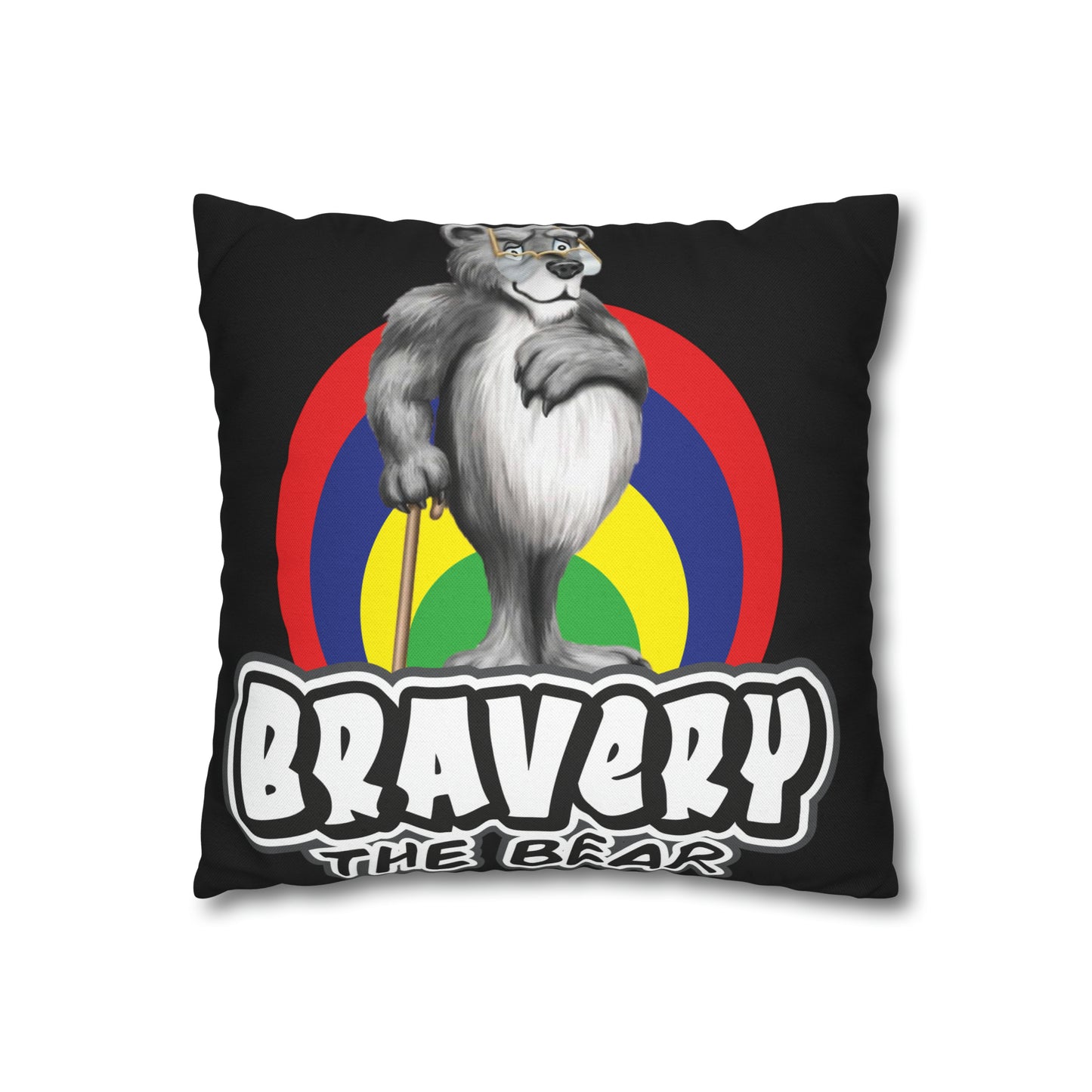 Bravery Spun Polyester Square Pillow Case