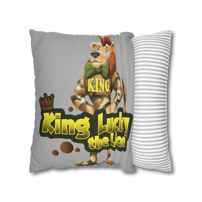 King Lucky Lion Spun Polyester Square Pillow Case