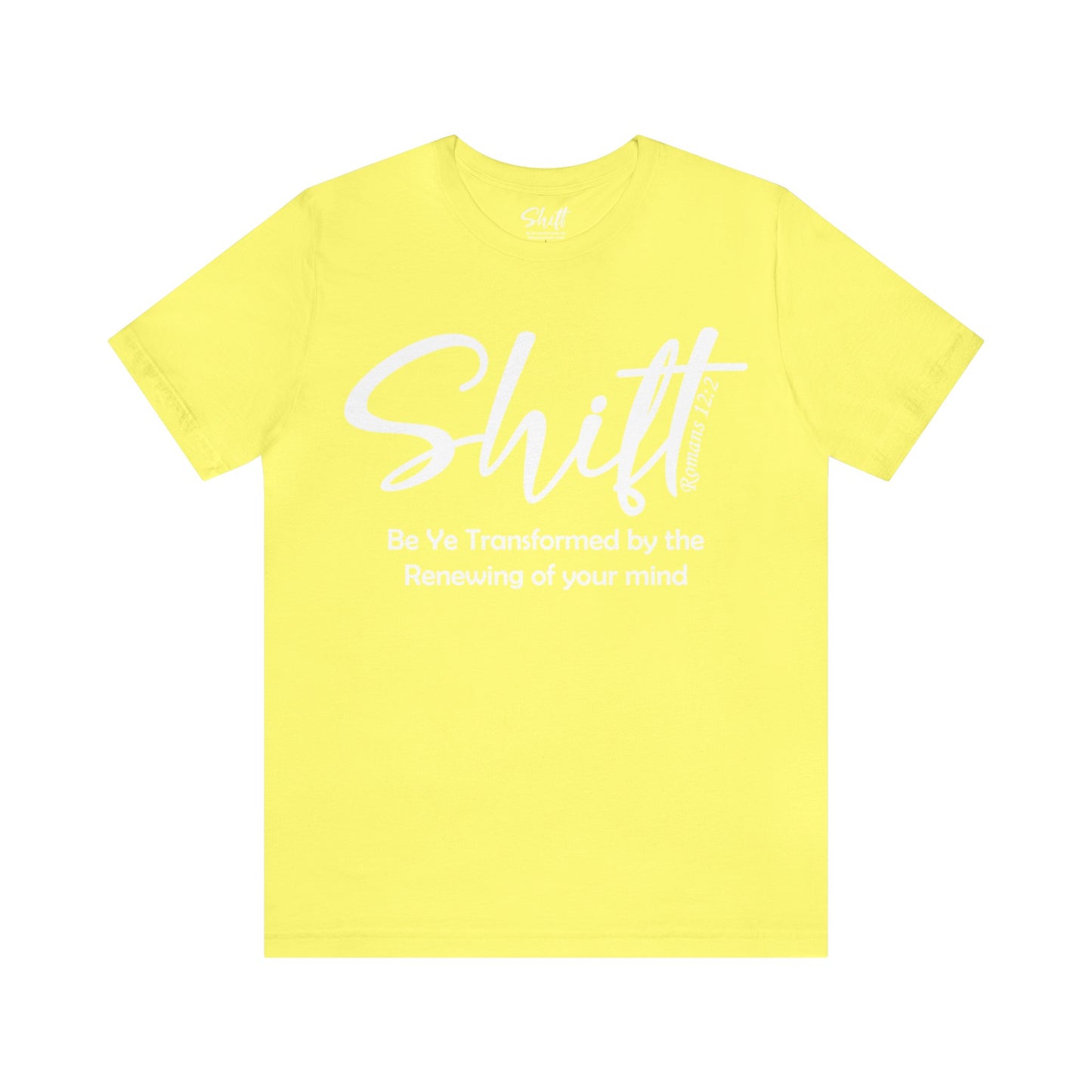 Shift Unisex Short Sleeve Tee white text