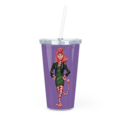 Serenity Plastic Tumbler with Straw