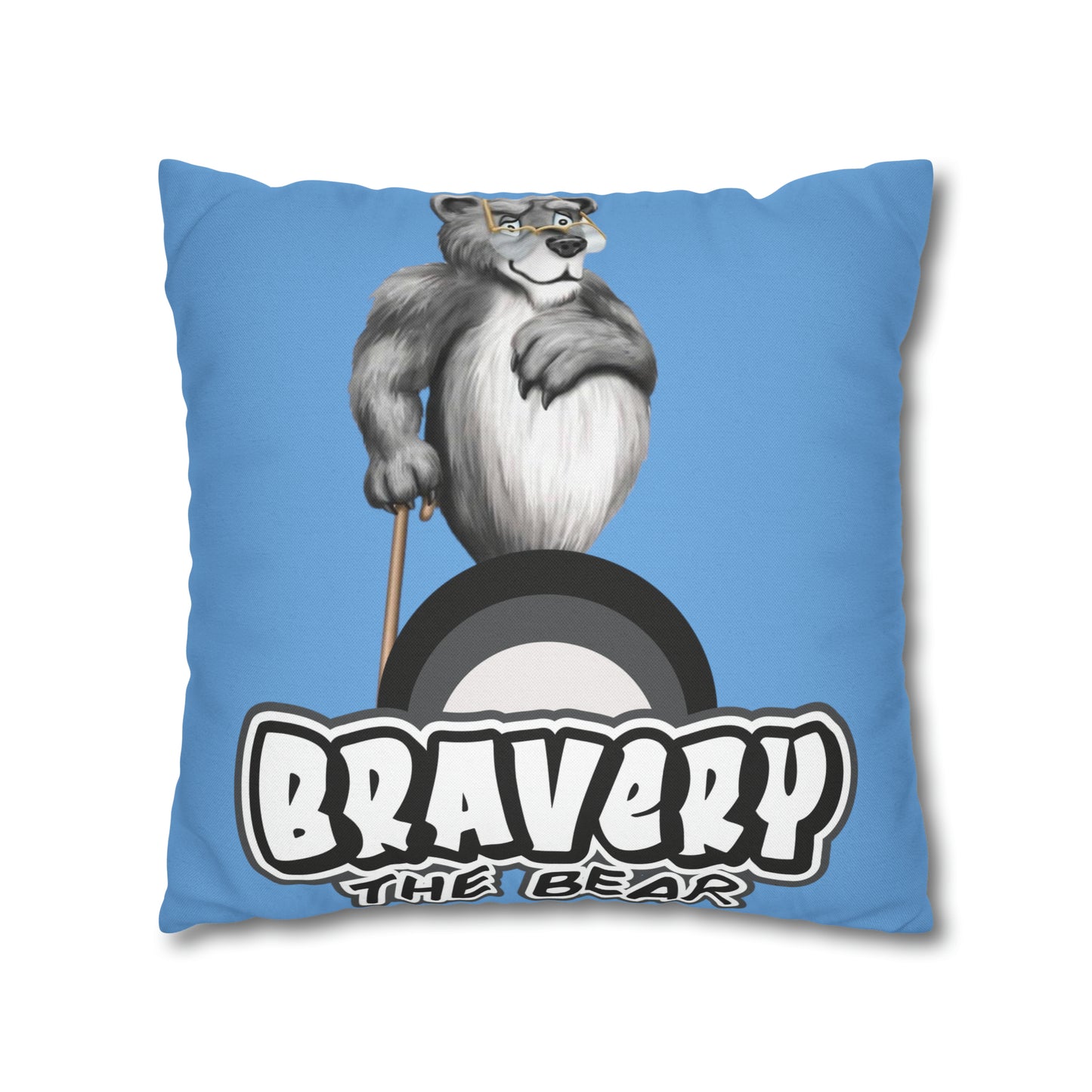 Bravery Spun Polyester Square Pillow Case