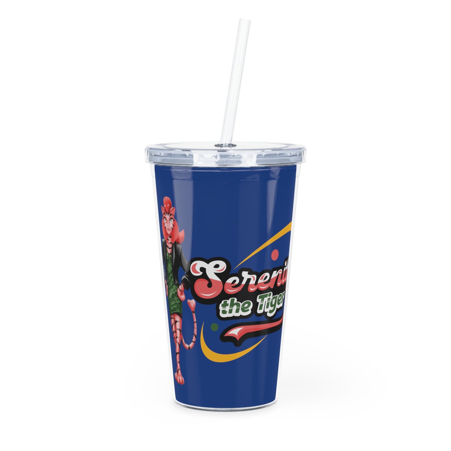 Serenity Plastic Tumbler with Straw