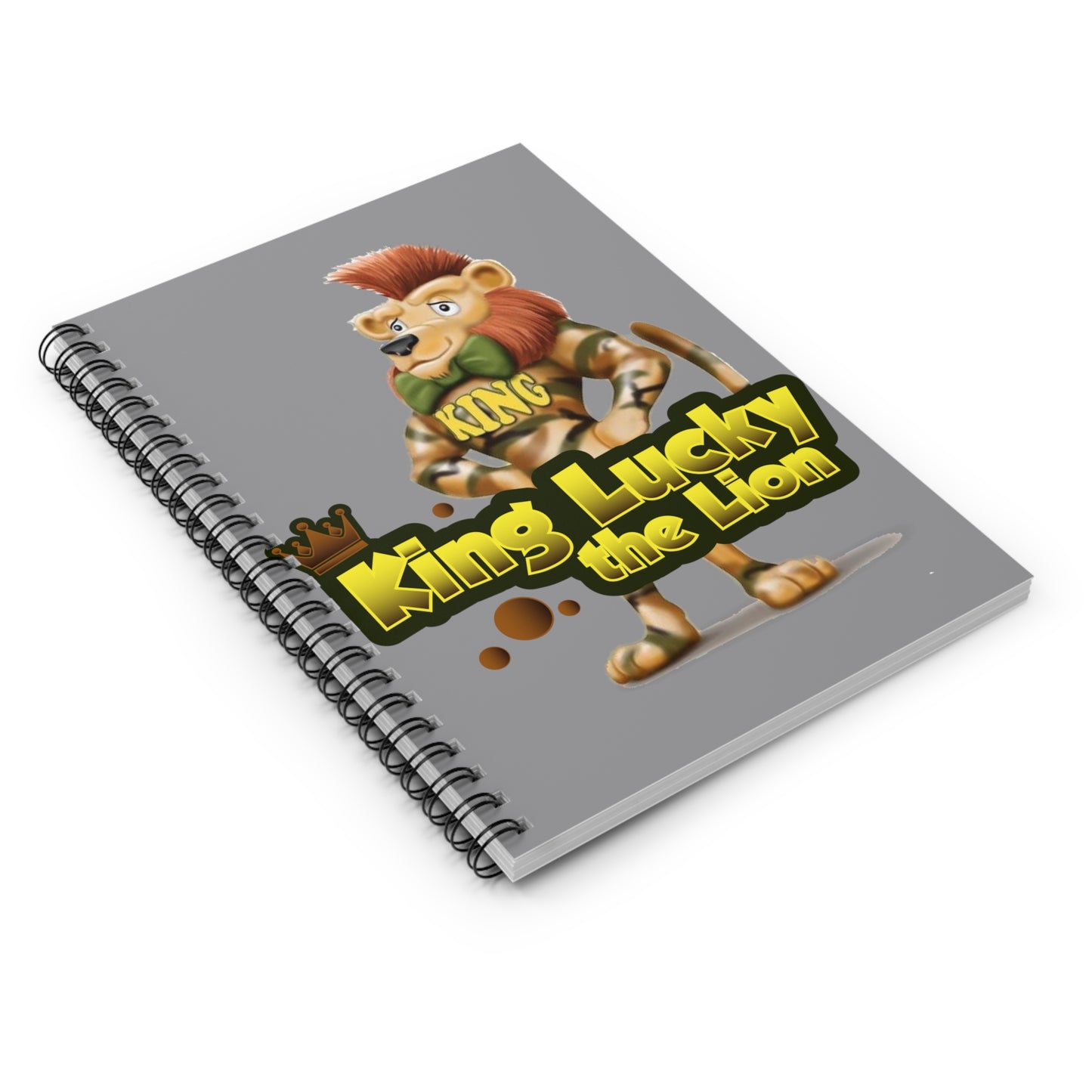 King Lucky Lion Spiral Notebook - Ruled Line