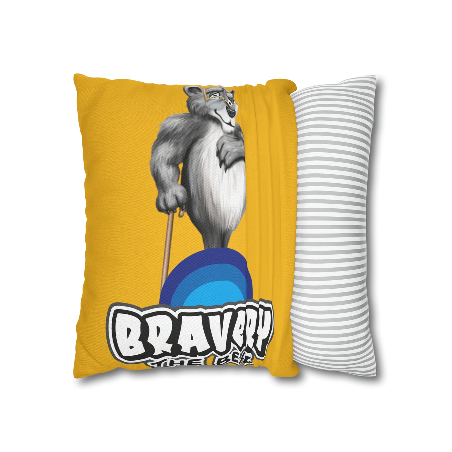 Bravery Spun Polyester Square Pillow Case