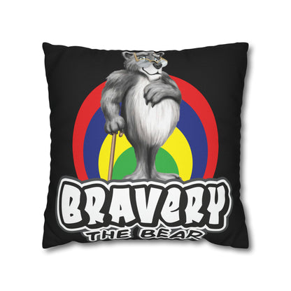 Bravery Spun Polyester Square Pillow Case