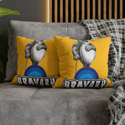 Bravery Spun Polyester Square Pillow Case