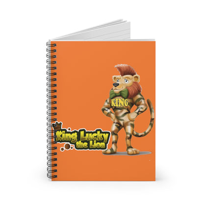 King Lucky Lion Spiral Notebook - Ruled Line