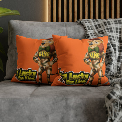 King Lucky Lion Spun Polyester Square Pillow Case