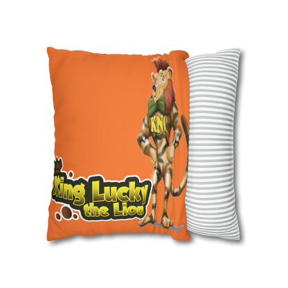 King Lucky Lion Spun Polyester Square Pillow Case