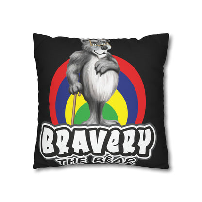 Bravery Spun Polyester Square Pillow Case