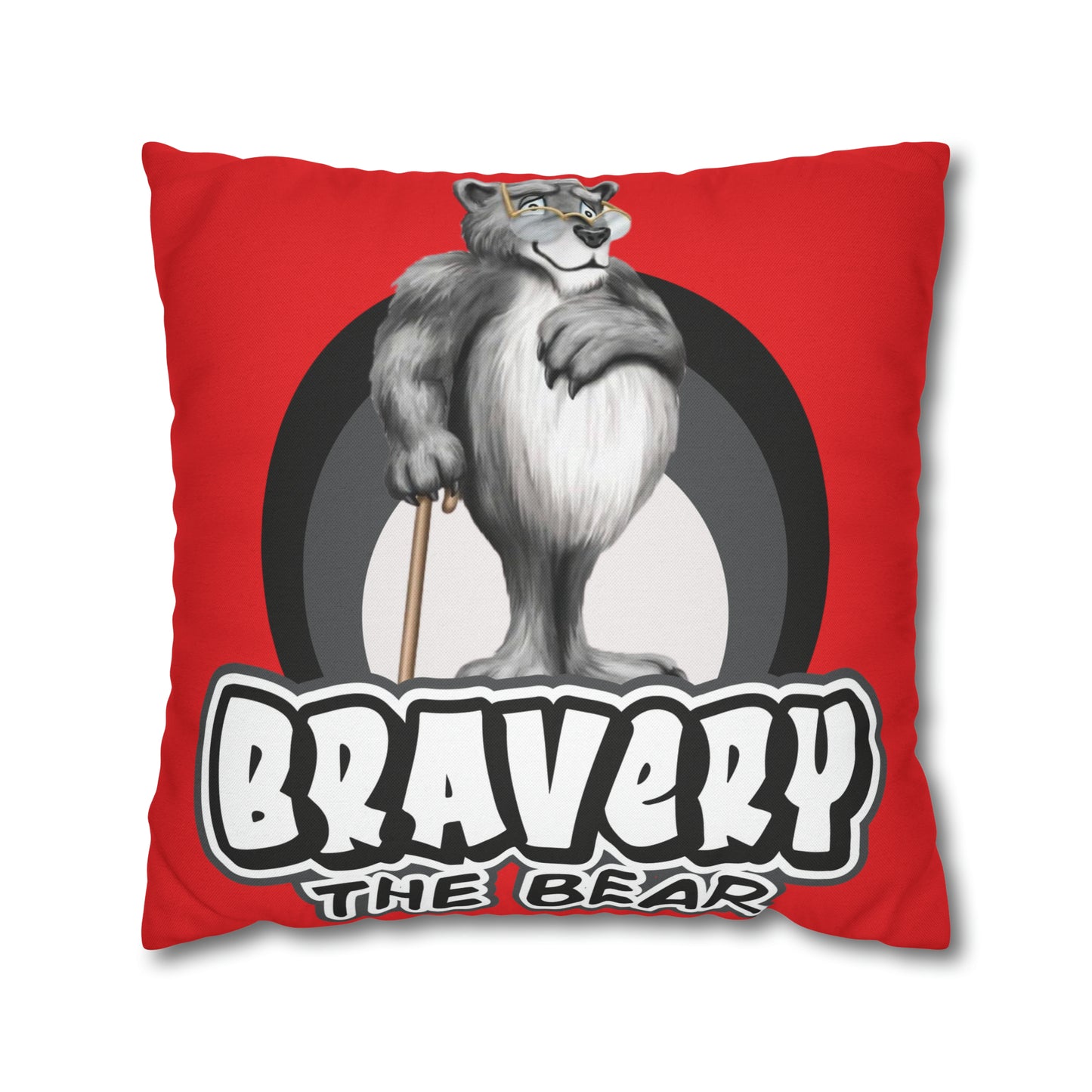 Bravery Spun Polyester Square Pillow Case